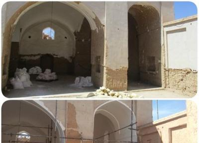 مسجد حاجی قاسمی شهرستان مهریز مرمت می گردد
