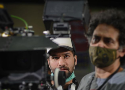 محمد امین کریم پور در پشت صحنه فیلمش