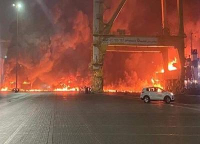 دولت امارات به انفجار مهیب بندر دبی واکنش نشان داد